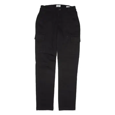 C&A Cargo Trousers Black Regular Tapered Womens W27 L32