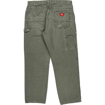 Dickies Relaxed Fit Cargo Trousers - 36W 31L - Green Cotton