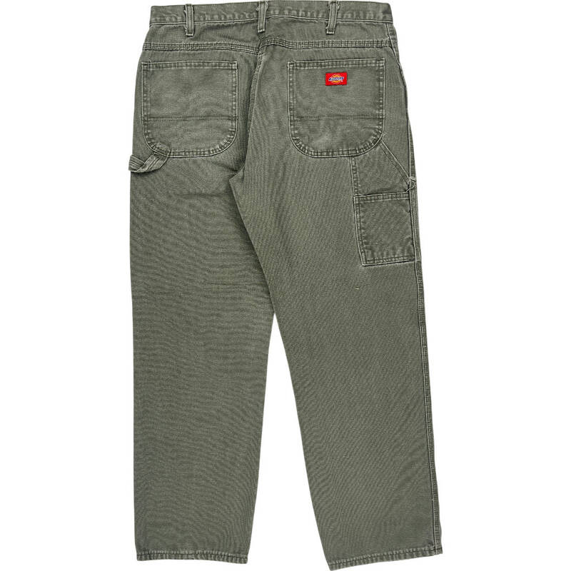 Dickies Relaxed Fit Cargo Trousers - 36W 31L - Green Cotton