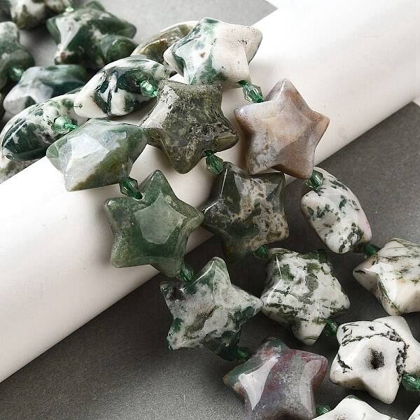Natural Tree Agate Beads Strands