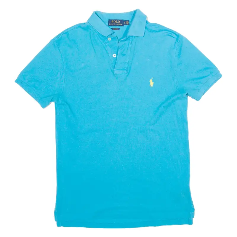 POLO RALPH LAUREN Slim Fit Mens Polo Shirt Blue S