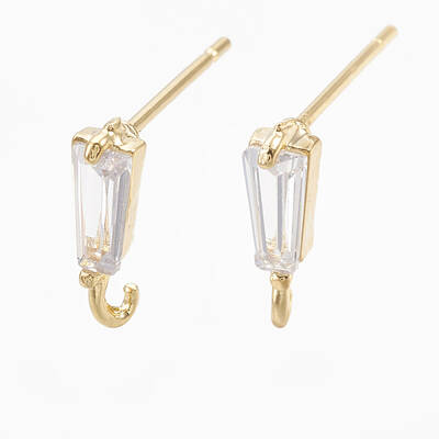 Brass Stud Earring Findings