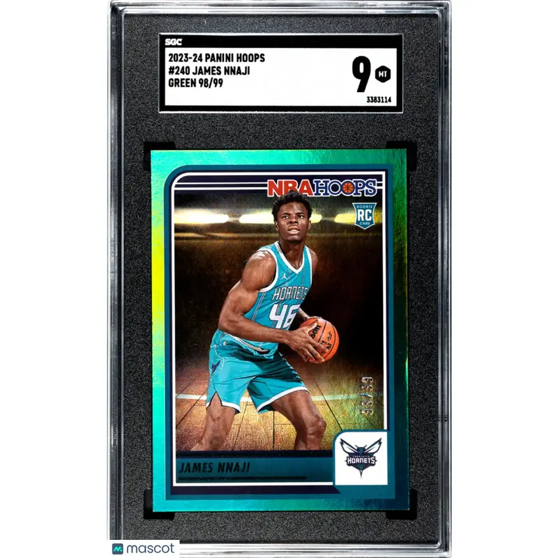 James Nnaji SGC 2023 24 Panini Hoops #240 Green 98/99 Basketball 9