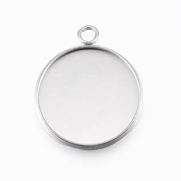 Tarnish Resistant 304 Stainless Steel Pendant Cabochon Settings
