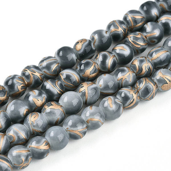 Baking Painted Glass Beads Strands