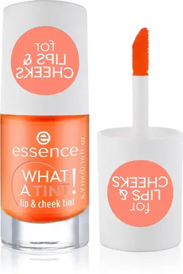 essence WHAT A TINT! blush Liquid and lip gloss color 03 Peachy Vibes 4.9 ml