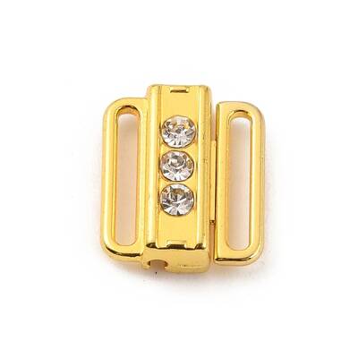 Zinc Alloy Rhinestone Bikini Clips