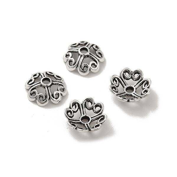 Tibetan Style Alloy Bead Caps