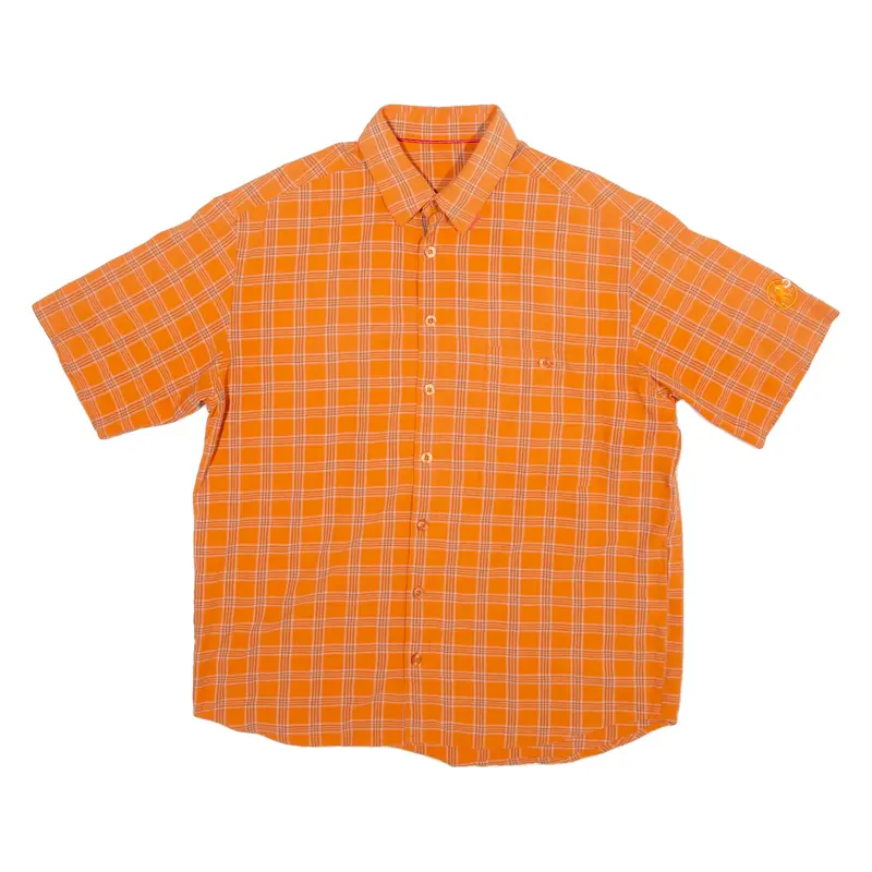 MAMMUT Mens Shirt Orange Check L