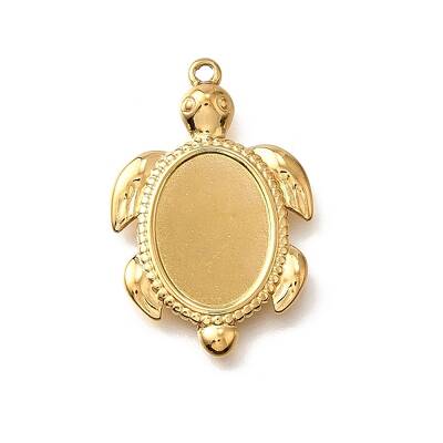 304 Stainless Steel Pendant Cabochon Settings