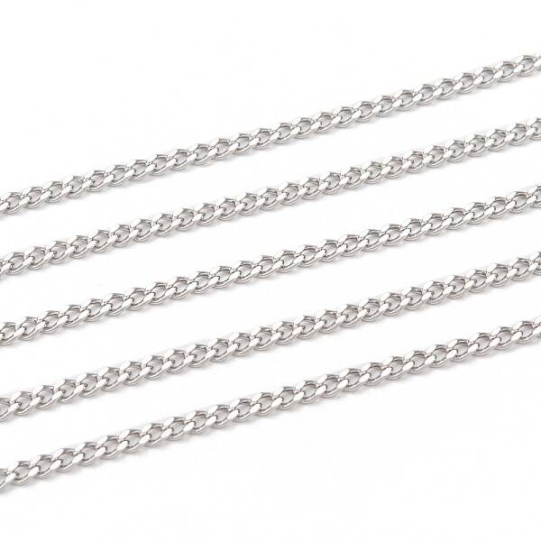 Non-Tarnish 3.28 Feet 304 Stainless Steel Curb Chains