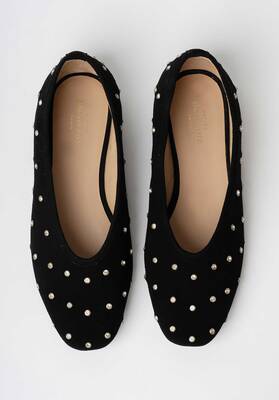 Ballerina Cor Coralie Suede Noir | Color: NOIR | Size: 38