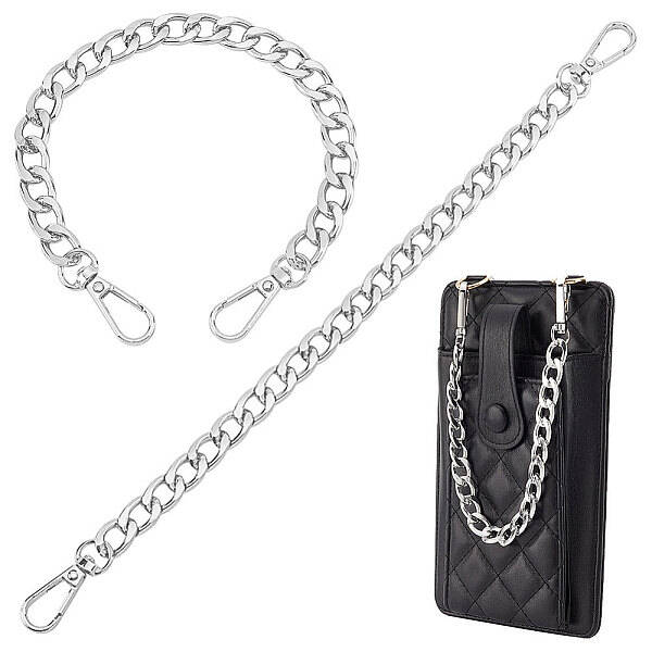 Aluminum Curb Chain Bag Shoulder Straps