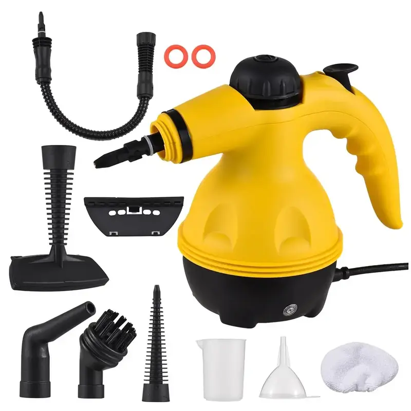 Pressurized Handheld Steam Cleaner, 12 Accessories, 150ML Large Capacity, Multi-Surface Deep Clean, Floors, Cars, Grout, Upho...