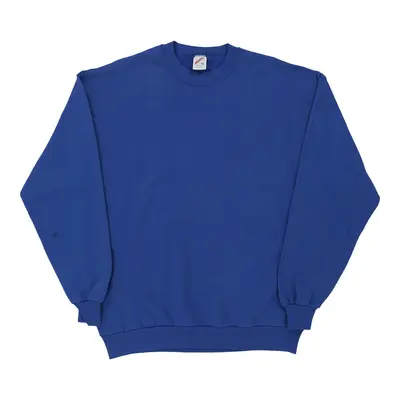 Made in USA Jerzees Sweatshirt - XL Blue Cotton Blend