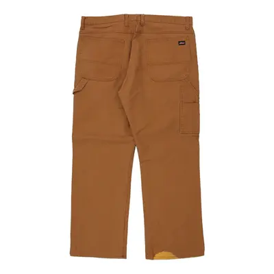 Dickies Carpenter Trousers - 40W 30L Brown Cotton