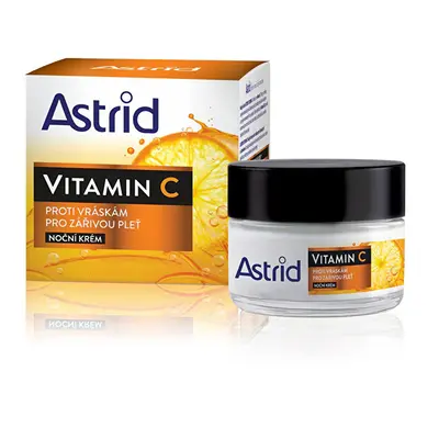 Astrid Anti-wrinkle night cream for glowing skin with vitamin C - 50 ml