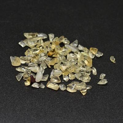 Natural Citrine Chip Beads