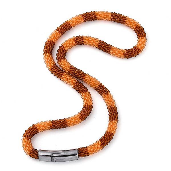 Glass Crochet Beaded Necklace