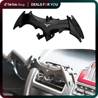 Dark Knight Car Phone Holder: Batwing Design, Universal Air Vent Mount for Smartphones