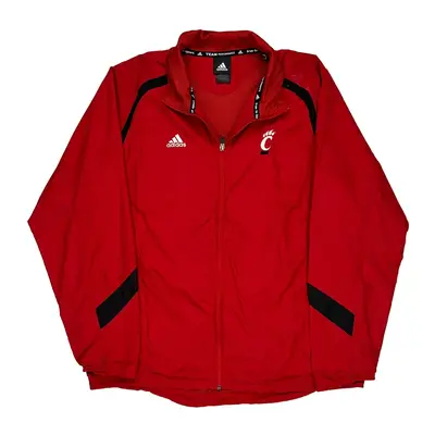 Team Performance Adidas College Jacket - Large Red Polyester | Size: large