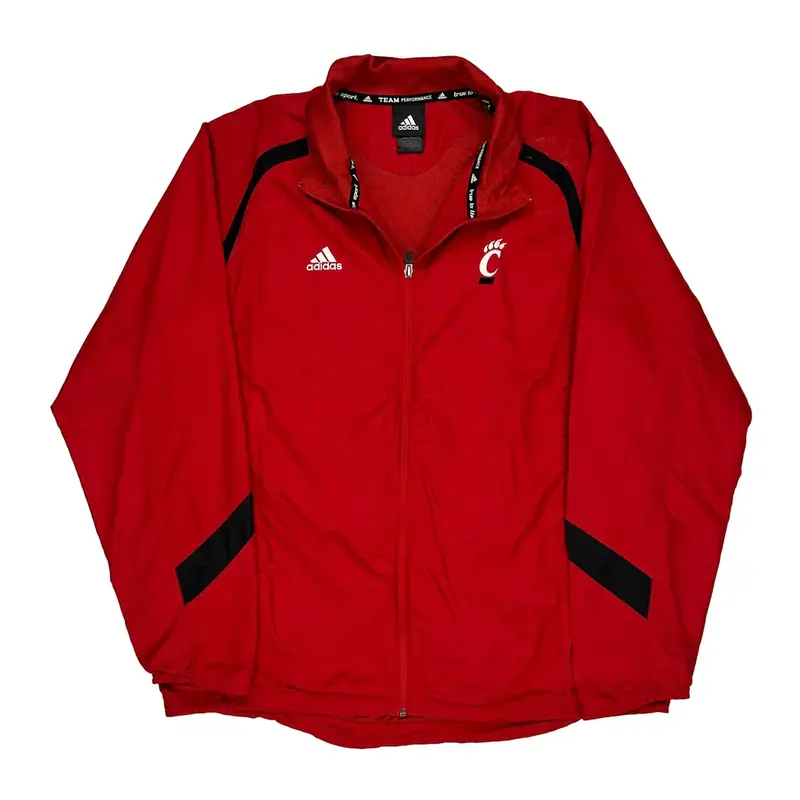 Team Performance Adidas College Jacket - Large Red Polyester | Size: large