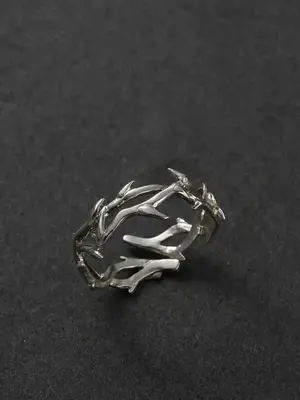 Exaggerated Irregular Thorn Design Cuff Ring for Proposal, Adjustable Opening Rings Jewelry, Fashion Jewelry Accessories for ...