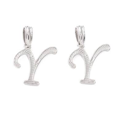 Rack Plating Eco-Friendly Brass Letter Pendants