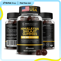 Himalayan Shilajit Gummies for Men & Women - 600mg, Non-GMO, Gluten-Free, Sugar-Free Shilajit Gummies with Fiber, for Energy,...