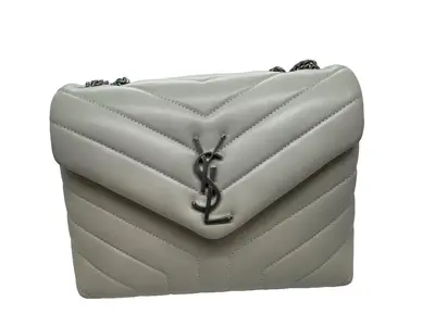 Pre-owned Yves Saint Laurent leather Crossbody Bags Small Monogram Matelasse Loulou Crossbody