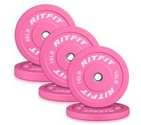 RitFit Pink Weight Plates Olympic Bumper Plates Weight Plates Fit 2\