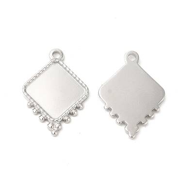 Non-Tarnish 304 Stainless Steel Pendant Cabochon Settings