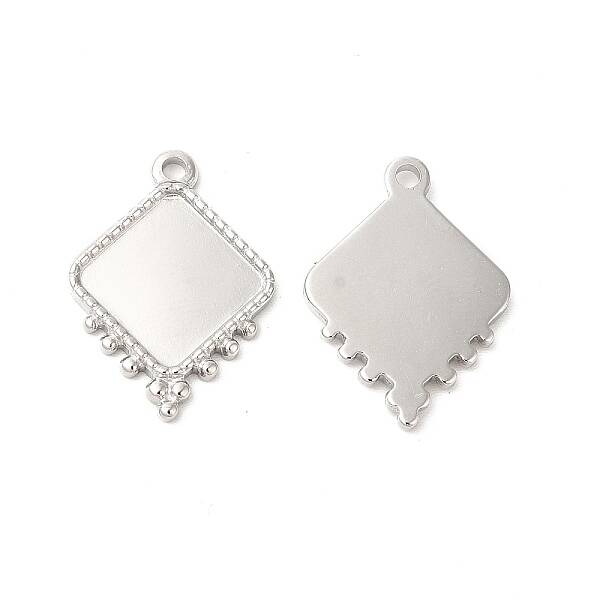 Non-Tarnish 304 Stainless Steel Pendant Cabochon Settings