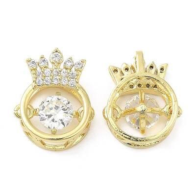 Brass with Cubic Zirconia Pendants