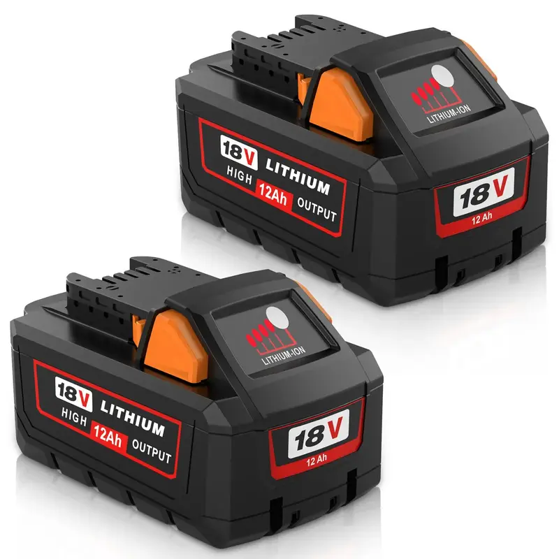 12000mAh Replacement Milwaukee 18VBattery Compatible with Milwaukee 18v Battery 12.0 High Output Lithium Ion Battery