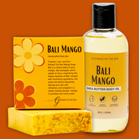 Spring Scented Bundle – Pick Your Scent! | Shea Butter Body Oil + Handmade Soap Bar | Cucumber Melon, Tropical Daiquiri, Ex...