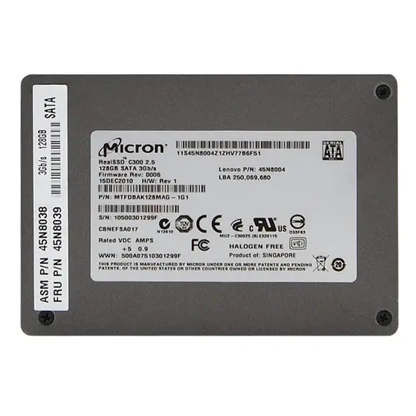 45N8038 Lenovo 128GB Multi-Level Cell SATA 3Gb/s 2.5-Inch Solid State Drive