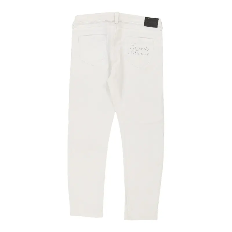 New Cameron Emporio Armani Jeans - 32W UK 10 White Cotton