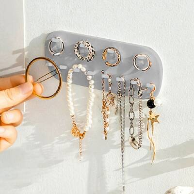 Oval PP Wall Mounted Jewelry Stand Organizers