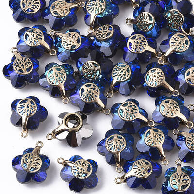 Electroplate Glass Pendants