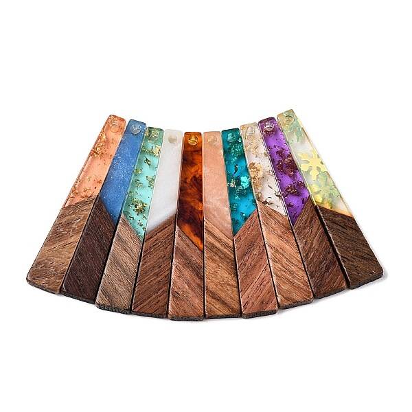 Epoxy Resin & Walnut Wood Pendants