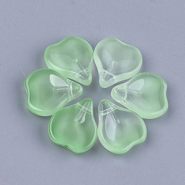 Transparent Spray Painted Glass Pendants