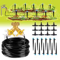 HIRALIY Drip Irrigation Kit, Plant Watering System, DIY Automatic Irrigation Equipment for Garden Greenhouse Flower Bed Patio...