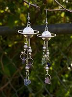 Planet Design Earrings, Fashionable Long Tassel Earrings for Women & Girls, Trendy All-match & Exquisite Jewelry for Birthday...