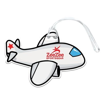 250 Promotional Airplane Luggage Tag - Styrene & USA Made