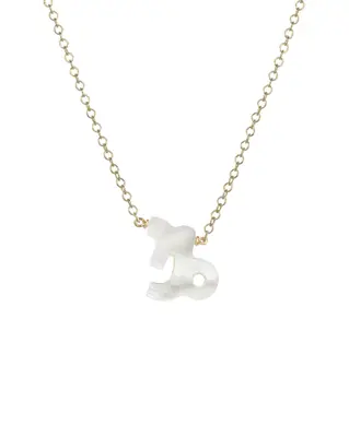 Zodiac Necklace | Metal Color: Gold | Sign: Capricorn