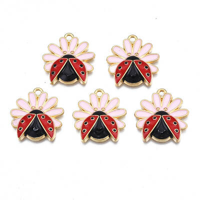 Rack Plating Alloy Enamel Pendants