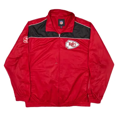 NFL Kansas City Track USA Jacket Red Mens XL