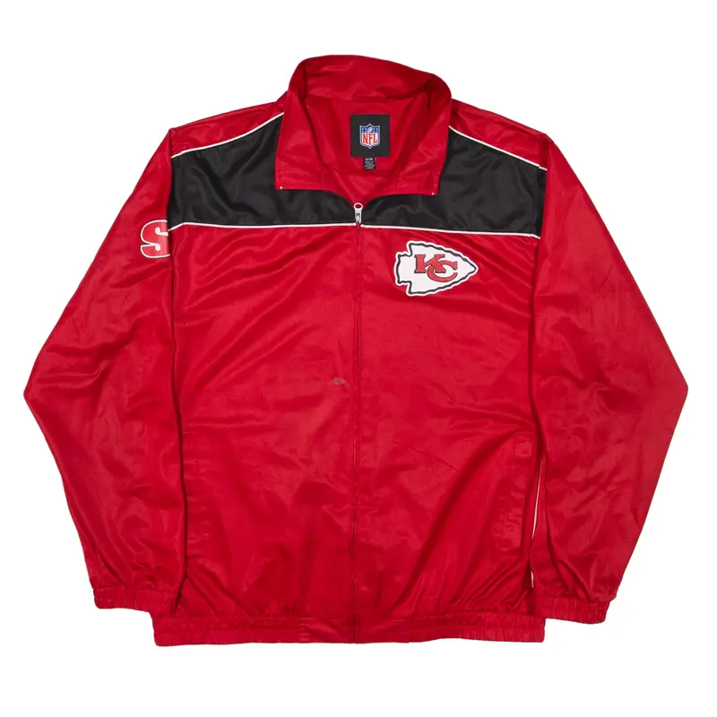 NFL Kansas City Track USA Jacket Red Mens XL
