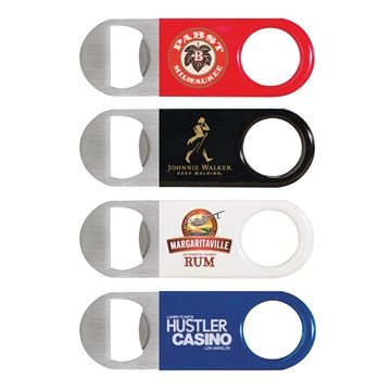 100 Customized Short Paddle Vinyl Wrapped Bottle Opener - ...